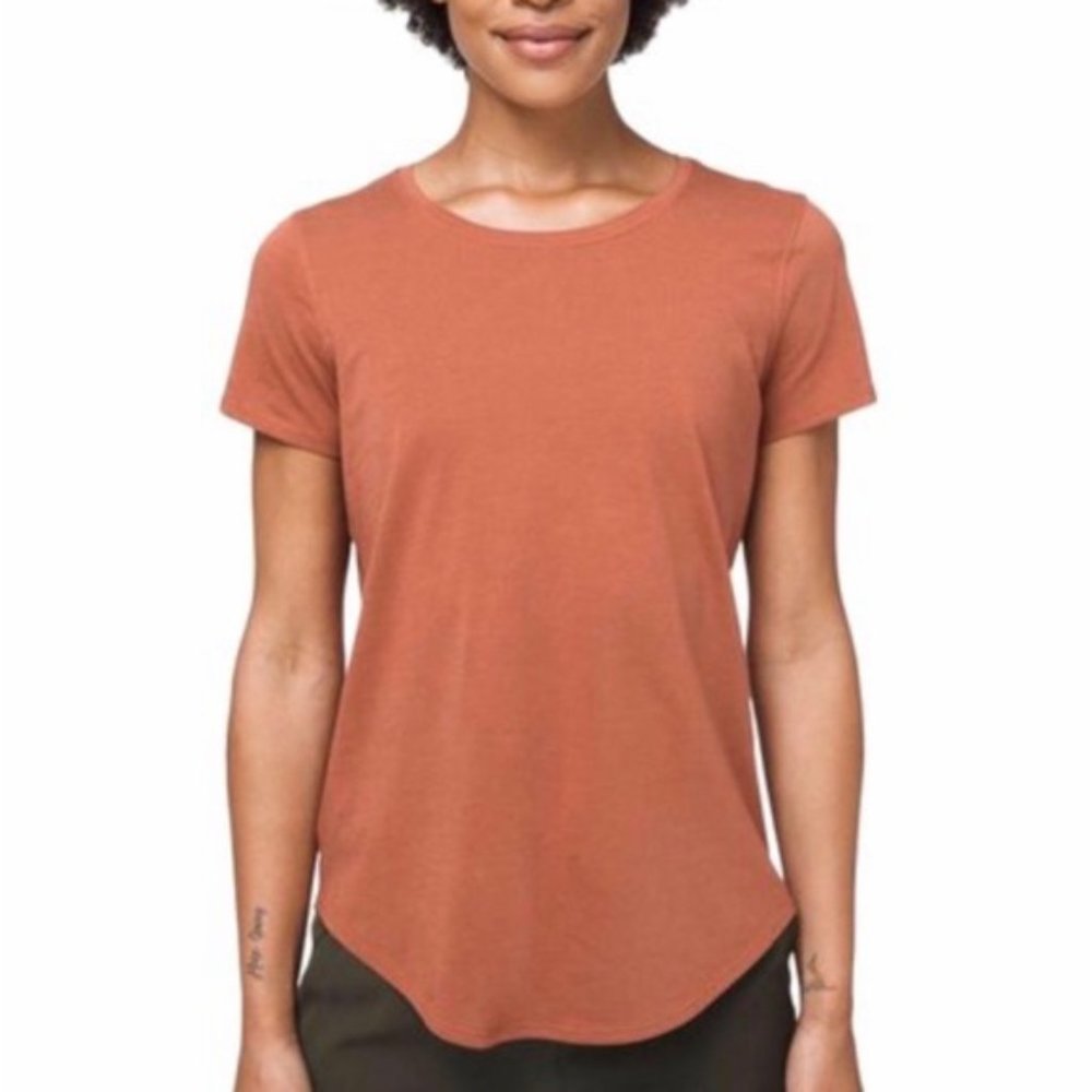 Lululemon Love Crew T-shirt Burnt Orange Size 6 Used